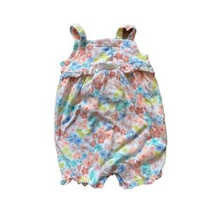 Carter’s Floral Romper With Snap Bottom - 9m